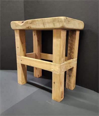 Sturdy Wood Stool - 15x9x16