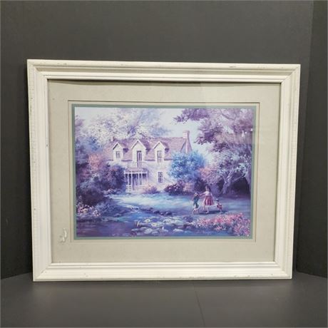 1989 Framed Lee K Perkinson Print - 23x19