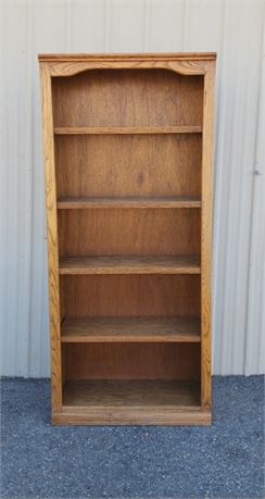 Oak Shelving Unit - 32x12x72