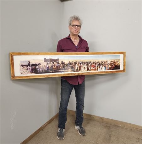 Custer Re-Enactment Photo Print-Wide Frame - 66x44