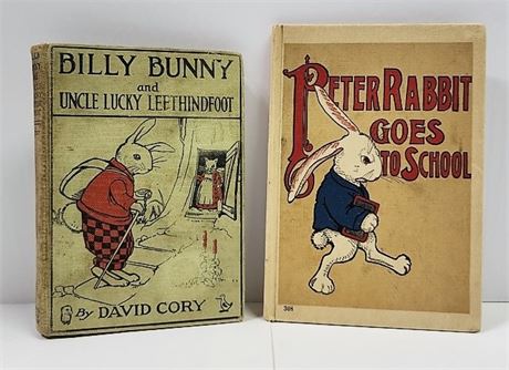 Antique Billy Bunny & Pete Rabbit Children's Books