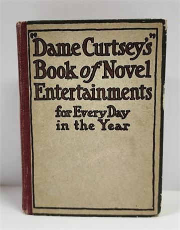 Antique 1923 Dame Curtsey's Entertainment Book