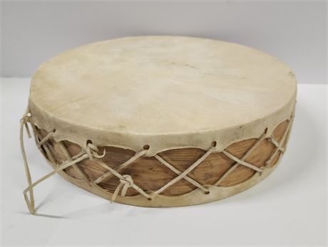 Handmade Native American Drum - 11" Diameter