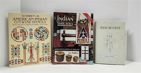 Native American Stencils & Artifact Book Trio