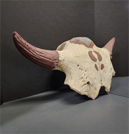 Painted Skull - 24" wide