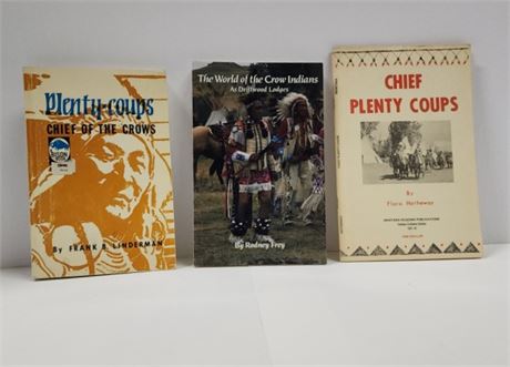 Chief Plenty Coup Book Trio-Some Signed By Authors