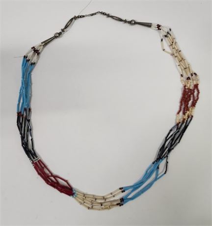 Hand Beaded  Necklace - 32"