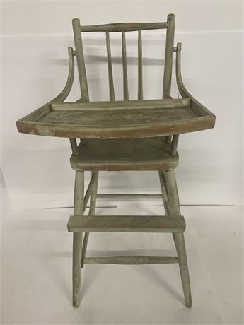 Antique Wood High Chair