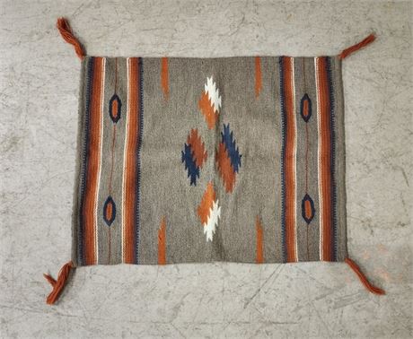 Woven Native American Saddle Blanket...36x28