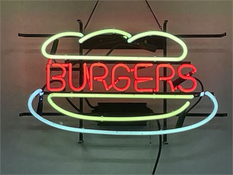 New Burger Sign - Works!