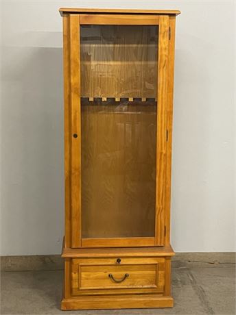 Locking Wood Case w/ Key - 26x13x66