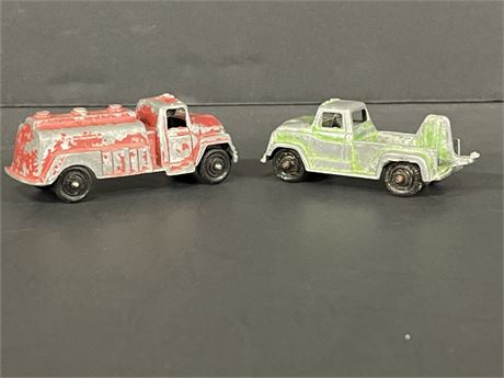 Vintage Hubley Tanker & Tow Truck