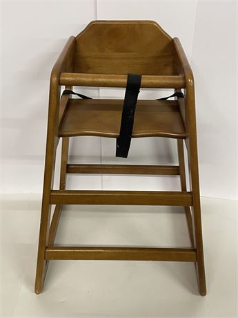 Solid Wood Restaurant Quality High Chair