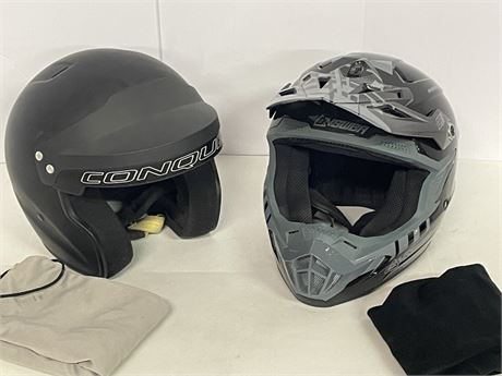 Nice Motorcycle Helmet Pair - Sz L