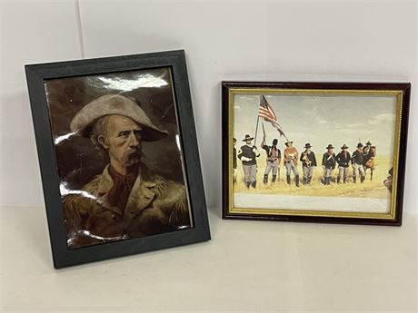 Custer Battle Reenactment Framed Photo Prints -  10x12/12x9