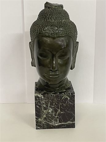 Large Musees Grance Bronze Bust w/ Stone Base - 6"➡️x18"⬆️