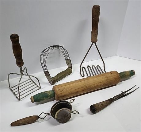 Vintage Kitchen Culinary Items