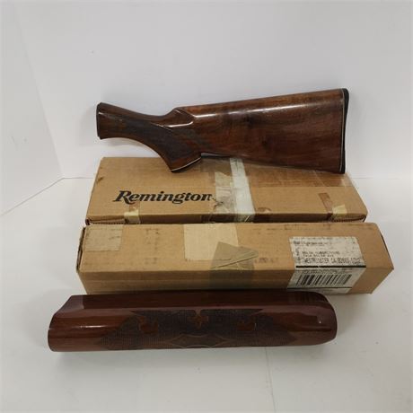 Wood Browning & Remington Rifle Component Pair