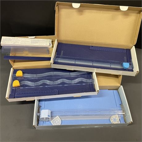 Assorted Paper Trimmer Pair & Writing Guide