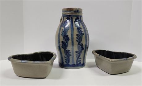 Nice Pottery Pitcher Trio