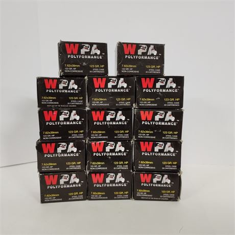 7.62 x 39mm Factory Ammo - 280 Rounds