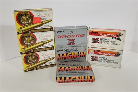 Winchester & Weatherby 270 Factory Ammo - 134 Rounds