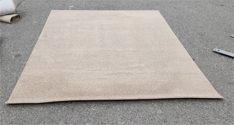 Large Pile Tan Area Rug - 10"x95" Nice and Clean!