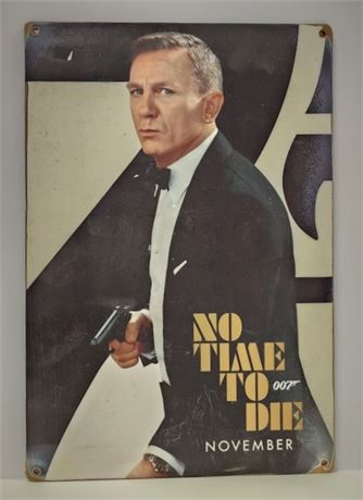 James Bond Repro Sign on Fiberboard - 12x18