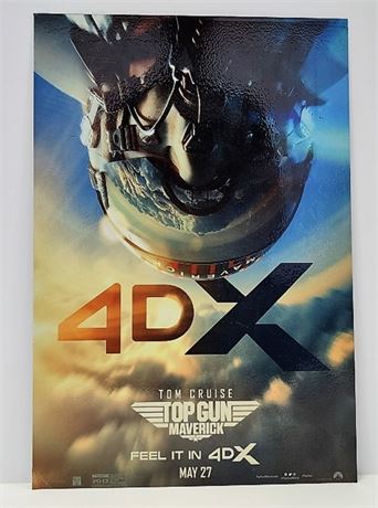 Metal Top Gun Maverick Repro Sign - 12x18