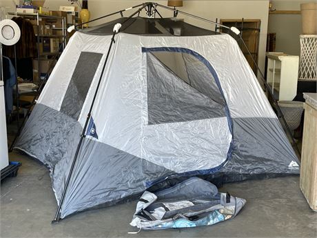 6 Person Cabin Tent w/ LED Lighted Poles (missing rain fly)