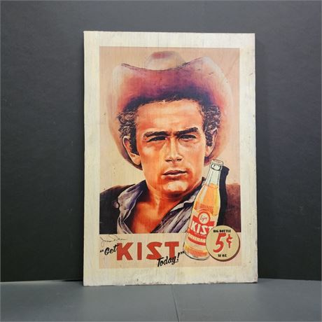 Wood James Dean Reproduction Wall Decor - 15x21