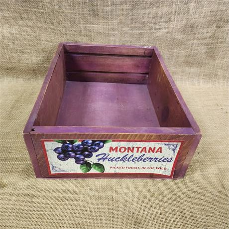 Montana Huckleberry Fruit Crate - 12x16