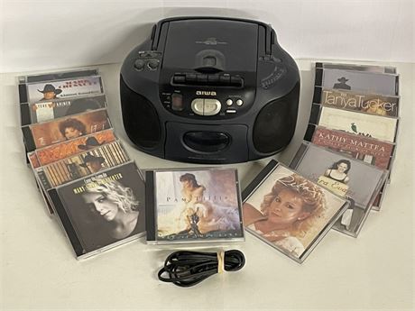 Assorted CD's & Portable Player