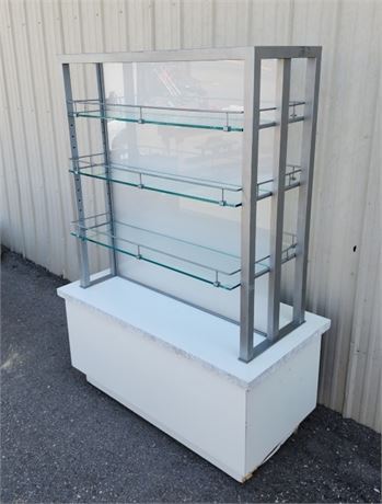 Retail Double Sided Glass Shelved Display Case or Modular - 48x24x39