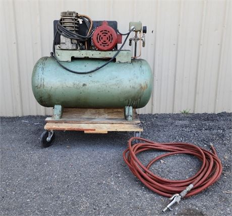 220 Volt 3' Tank KR Compressor Mounted on Rolling Cart