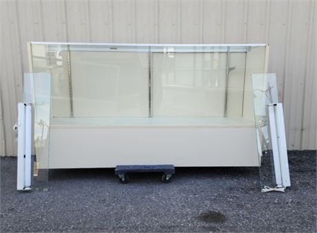 Clean Lighted Showcase w/ Sliding Doors - 70x18x42