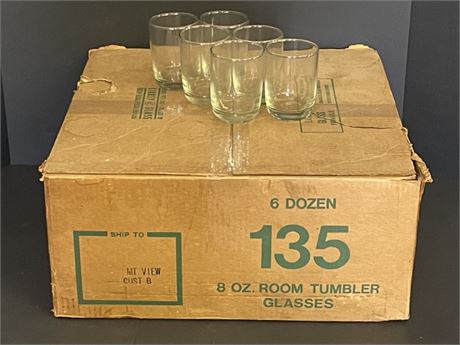 8oz Tumbler Glasses - 78pcs.