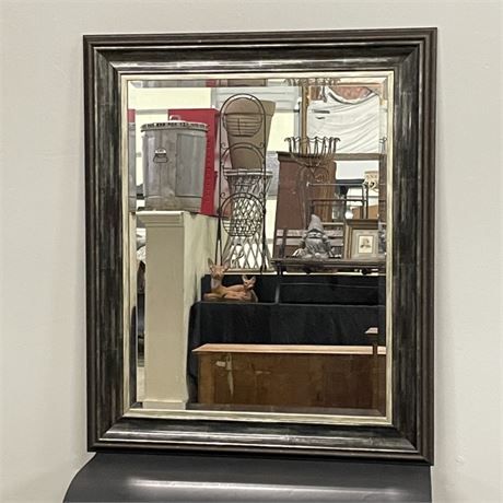 Framed Beveled Mirror - 29x35