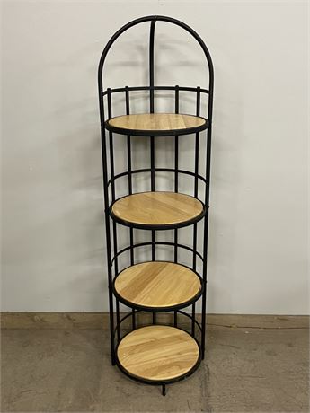 Four Tier Corner Shelving Unit - 20" Diameter x 51"⬆️