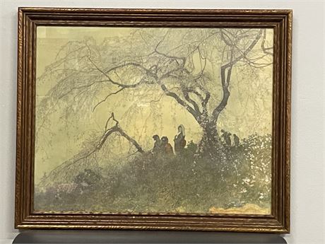 A. Yoshida Vintage Framed Print - 32x26