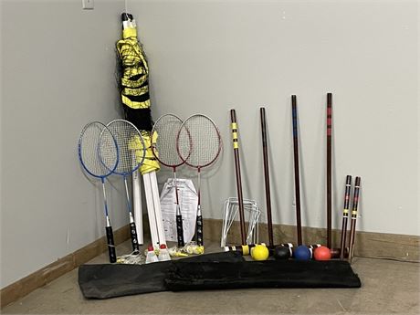 Badminton & Croquet Sets