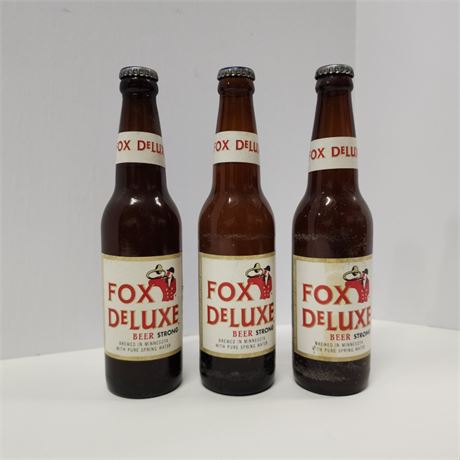 Fox Deluxe Beer Bottles (From Minnesota) - Never Been Open - From Minnesota