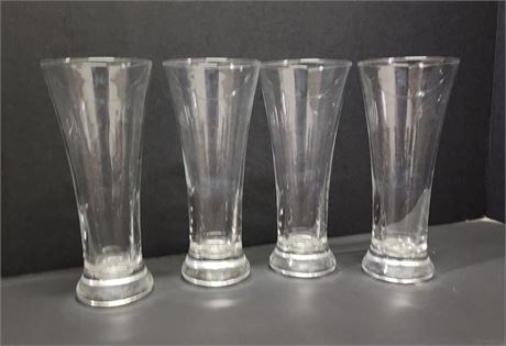 Four 7"⬆️ Pilsner Glasses