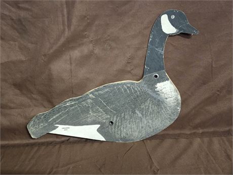 Vintage cardboard Double Side Goose Decoy