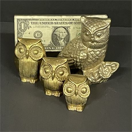 Vintage Brass Owls🦉🦉🦉