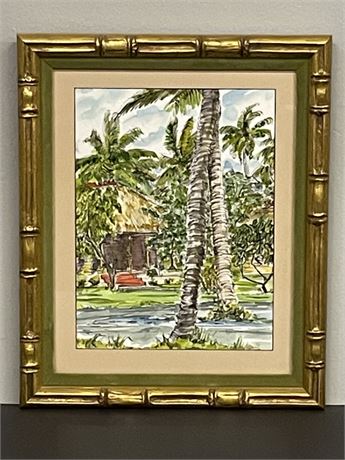 1976 Signed Original Water Color By Fred Klepich - 13x16