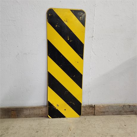 Metal Road Warning Sign - 12x36