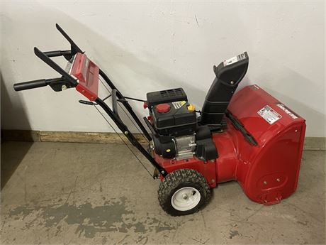 Yard Machine 22" Snowblower -tested, will not start, has fuel compression,