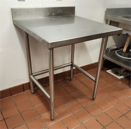 Food Safe Stainless Prop Table - 30x30x40