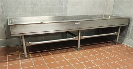 Food Safe Stainless Thawing/Defrosting Tub w/ Grate 22" from Floor
